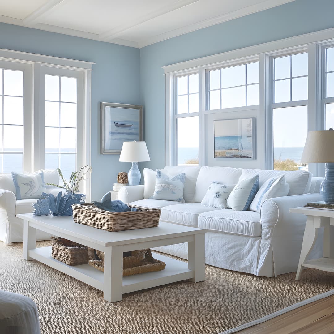 Hamptons Coastal interior design style