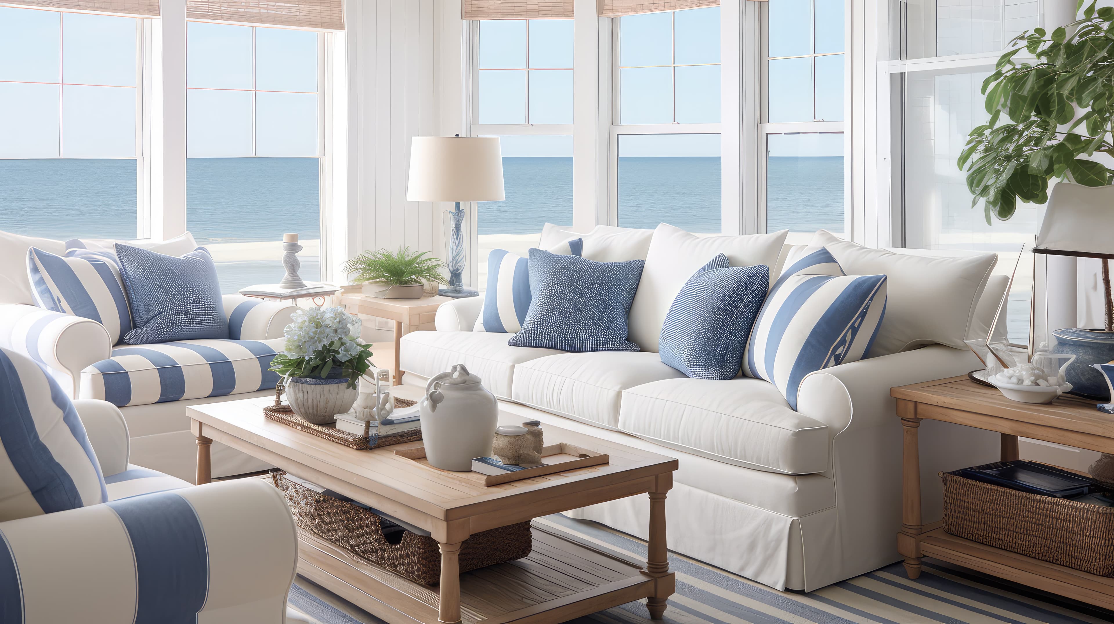 Hamptons Coastal interior design example