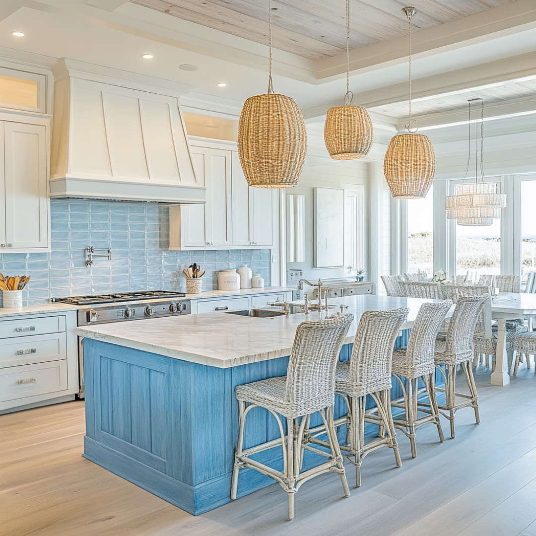 Hamptons Coastal kitchen
