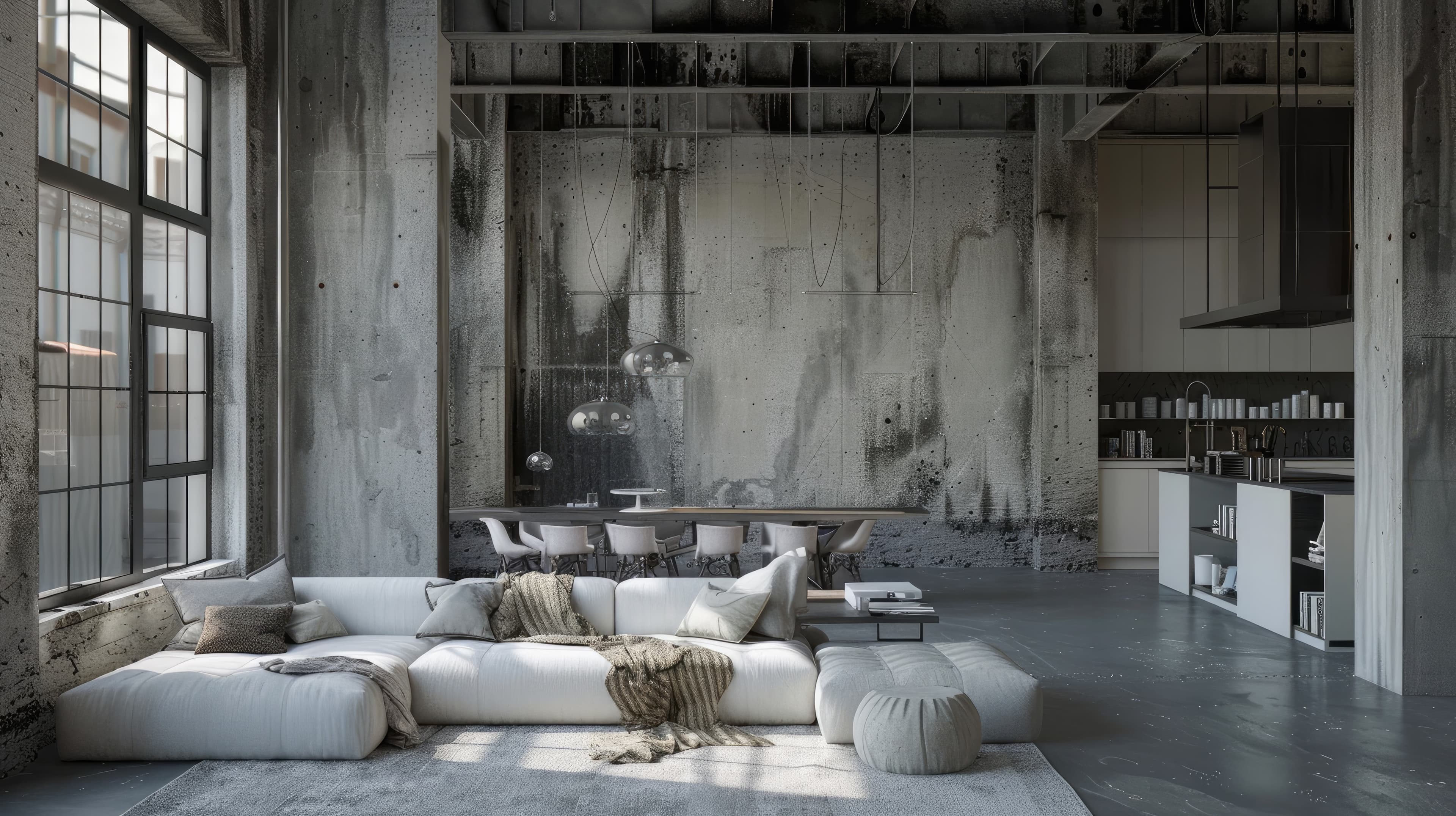 Industrial Loft interior design example