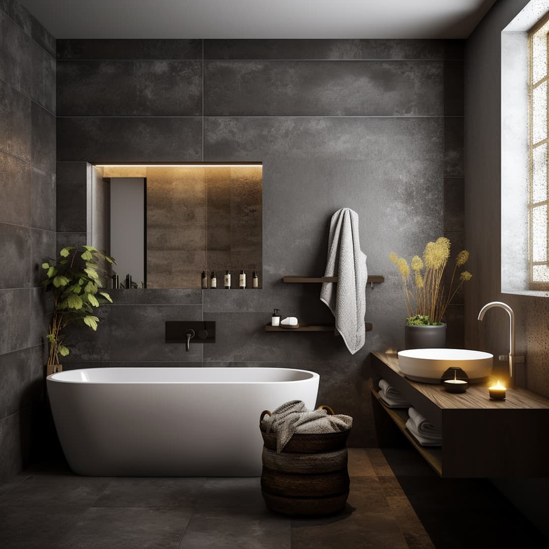 Industrial Loft bathroom