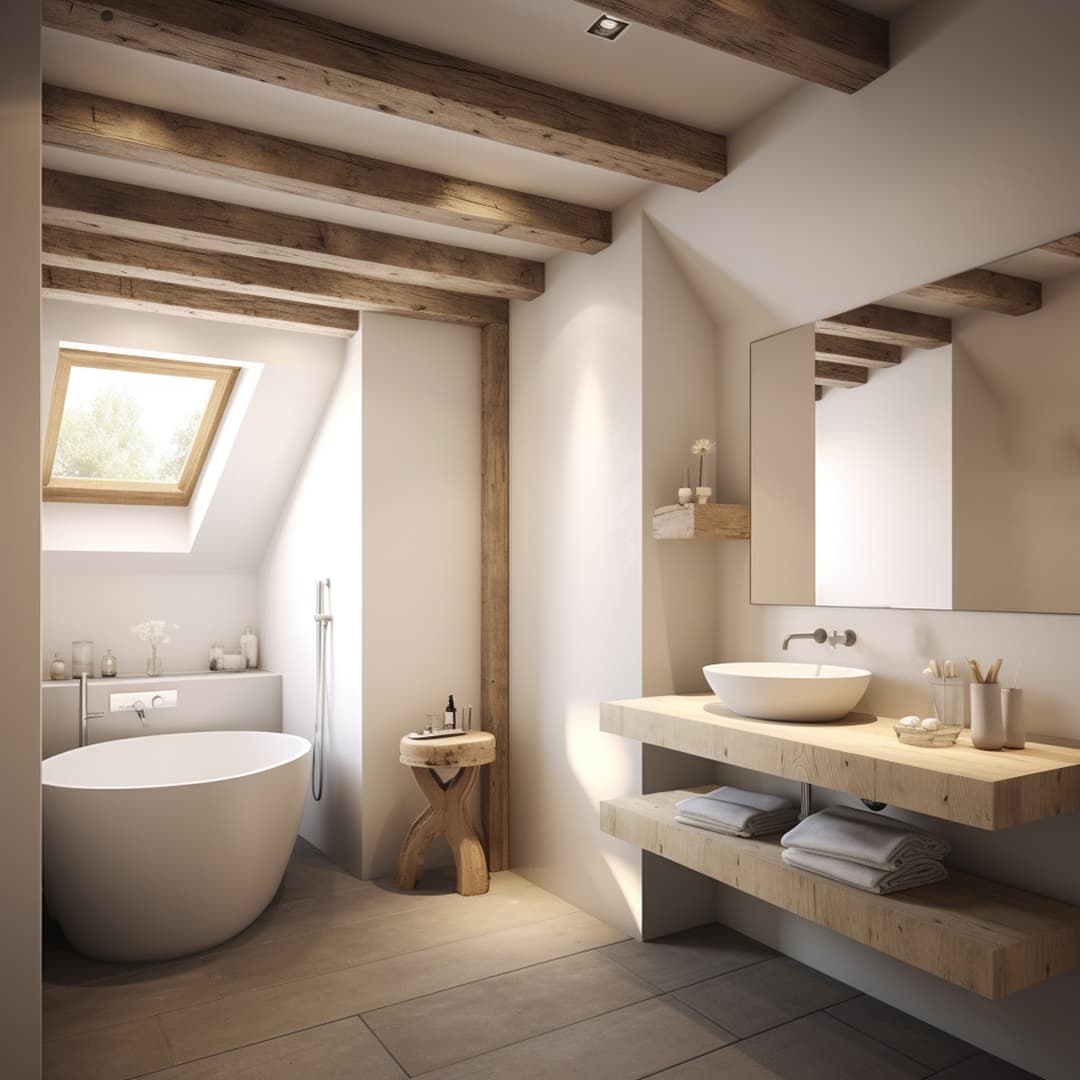 Japandi bathroom